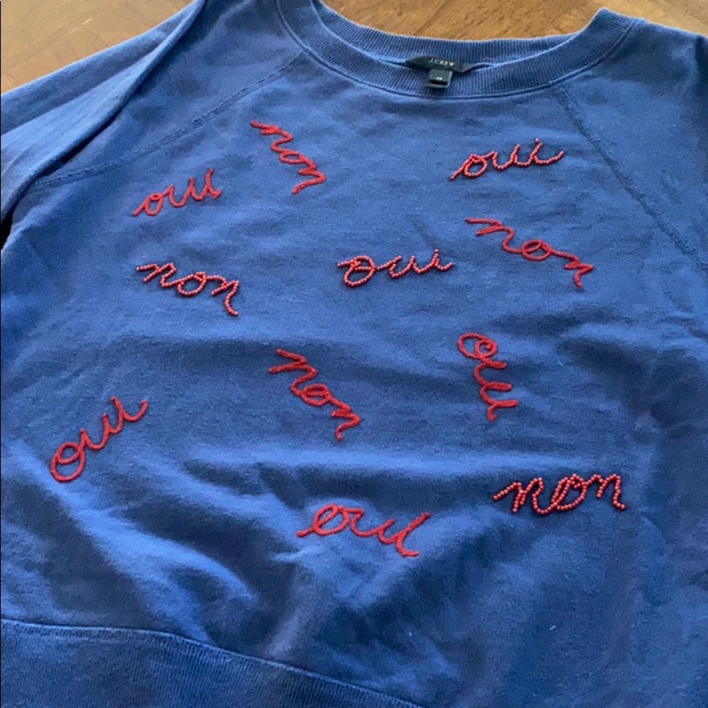 J. Crew Oui Non Pullover - Picture 2 of 3